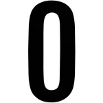 RZB 99223.013.0 Ziffer schwarz 120mm für die superflache Hausnummernleuchte 