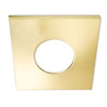 ISOLED 113066 Cover Aluminium eckig gold gebürstet 