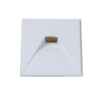 ISOLED 114563 Cover Aluminium eckig 2 weiß 