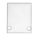 ISOLED 114828 Endkappe EC89W Aluminium weiß 