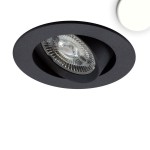 ISOLED 114886 LED Einbauleuchte Slim68 schwarz, rund 