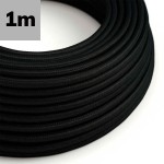 ISOLED 115745 Kabel Stoffummantelt, schwarz, Meterware 