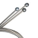 ISOLED 115803 Stahlseil mit Kugelkopf 1,5mm, 1,5m 