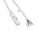 ISOLED 116776 Track48 Stromeinspeisung mit 200cm Anschlusskabel, weiß 