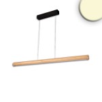 ISOLED 116840 LED Pendelleuchte RUNDLING, 1.6m, 45W, Holz/schwarz 