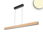 ISOLED 116855 LED Pendelleuchte RIFFL Up&Down, 1.2m, 47W, Holz/schwarz 