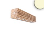 ISOLED 116858 LED Wandleuchte RIFFL Up&Down, 38cm, 12W, Holz/schwarz 