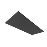 ISOLED 116909 Akustikabsorber H25 für Leuchtenrahmen 592x1500mm, schwarz 