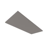 ISOLED 116911 Akustikabsorber H25 für Leuchtenrahmen 592x1500mm, grau 