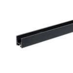 ISOLED 117210 Gardinenprofil Curtain10 ONE FLAT, schwarz 