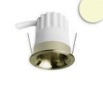 ISOLED 117255 LED Einbaustrahler BACK32, messing geb. 