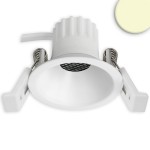 ISOLED 117266 LED Einbaustrahler BACK45, weiß matt 