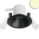 ISOLED 117267 LED Einbaustrahler BACK45, schwarz matt 