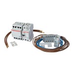 f-tronic 7110121 WP63R-Set, Schütz 63A 4pol., Plombierkappe, LS 6A 1pol., Relais 20A,20-11, inkl. Verdra 