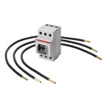 f-tronic 7110215 Verdrahtungssatz PV 10mm², l=450 mm, mit Hauptschalter, L1-L2-L3 (sw-sw-sw) 