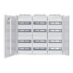 f-tronic 7110224 AP Feldverteiler FV3-4, 3-feldrig, 4r, 650x800x165mm 