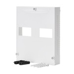 f-tronic 7110620 Abdeckung Anschlussraum, 2-reihig ZSANAR2-S, mit Schrauben 