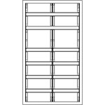 f-tronic 7110714 Verteilerschrank VS2-6-RK, 2-feldrig, 6r, Reihenklemmen, 950x550x210mm 