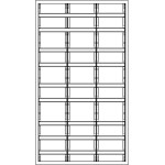 f-tronic 7110730 Verteilerschrank VS3-9-RK, 3-feldrig, 9r, Reihenklemmen, 1400x800x210mm 