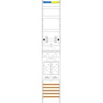 f-tronic 7143058 Zählerfeld E19-HSP, 1-feldrig, H=1350mm, 2-eHZ, 2 HSP 