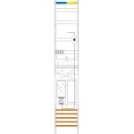 f-tronic 7143174 Zählerfeld ER9DS-16L-PV, 1-feldrig,H=1350mm,1-eHZ 16mm², mit DS, Kaskade, 1 HSP, 1 Res. 