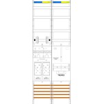 f-tronic 7143220 Zählerfeld E19DSVR6-HSP, 2-feldrig, H=1350mm, 2-eHZ, mit DS, 2 HSP, 1 TRE 