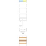 f-tronic 7145150 Verteilerfeld VR6LUX,1-feldrig, H=1350mm, 1 Res. 3.HZ,Vert. 4r 