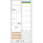 f-tronic 7190220 Komplettschrank 3HZ721APZB10-16, 1 ZP 16mm², 1 VAPZ inkl. APL,SPVGB10,2 PPV, 1 PL100 