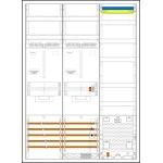 f-tronic 7190453 Zählerschranksystem 3HZ732APZD01, 2 ZP, 1 VAPZ inkl. APL,SPVGD01,2 PPV, 1 PL150 