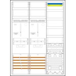 f-tronic 7190463 Zählerschranksystem 3HZ732APZRFZL, 2 ZP, 1 VAPZRFZ 