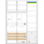 f-tronic 7190485 Zählerschranksystem 3HZ732APZB6, 2 ZP, 1 VAPZ inkl. APL,SPVGB6, 2 PPV, 1 PL150 