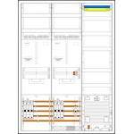 f-tronic 7190487 Zählerschranksystem 3HZ732APZ35B6, 2 ZP, 1 VAPZ inkl. APL, SLS 35A, SPVGB6, 2 PPV, 1 PL150 