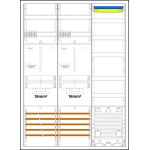 f-tronic 7190600 Zählerschranksystem 3HZ732APZL-16, 2 ZP 16mm², 1 VAPZ 