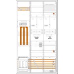 f-tronic 7198251 Wandlerschrank 3.HZ 200A, 3HZ931TAPZW200BW,NH1-Trenner, Wandlertrennklemme Netze BW 