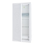 f-tronic 7250065 HW/UP Kommunikationsvert. 4r., Jumbo48KW, mit W-LAN Tür, Patchfeld, Steckdose 3-fach 