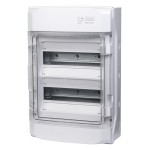 f-tronic 7270002 AP Feuchtraumverteiler IP65, NEPTUN24, 2-reihig, mit Belüftungssystem 
