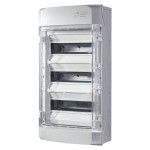 f-tronic 7270003 AP Feuchtraumverteiler IP65, NEPTUN36, 3-reihig, mit Belüftungssystem 