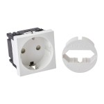 f-tronic 7290242 Steckdose 1-fach JSTECKD1, für Kleinvert. JUMBO Twin, inkl. Euroadapter 