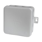 f-tronic 7340157 FR Abzweigkasten E1200gr, 80x80x37mm, IP55, gr/gr, mit Durchstoßmembran 