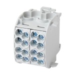 f-tronic 7730005 Hauptleitungsabzweigklemme, 25mm², 1polig, CU, grau, Doppelblock, HLAK1p25Dgr 