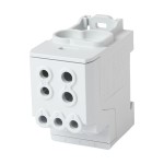 f-tronic 7730045 Unterverteilungsblock 200A, 1polig,grau,CU/AL, UVB200ALUgr, 1x70mm²+1x35mm²+6x16mm² 