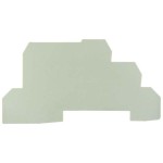 Weidmüller WAP WDL2.5 Abschlußplatte 90x1,5x48,7mm 