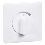 Peha D 80.610 ZJ W Zentralplatte Knebel weiß für Rollladen-Taster 