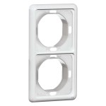 Peha D 80.672 WU W Rahmen 2-fach weiß waage/senkrecht 