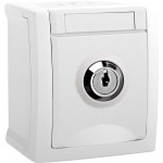 Panasonic 90591143-DE Steckdose abschließbar Aufdruck '3' FR-AP weiß 