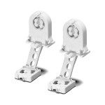 Houben 109332 Durchsteckfassung G13 weiß mit Starteraufn. 