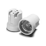 Houben 102599 Fassung E27 Porz,weiß,1-teilig,M4 