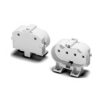 Houben 101485 Fassung 2G11 weiß,Schraubbefür seitl. 