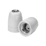 Houben 535685 Fassung E27 Porz,weiß,3-teilig,M10x1 