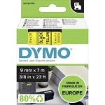 Dymo 40918 D1 Schriftband 9mm/7m schwarz auf gelb 